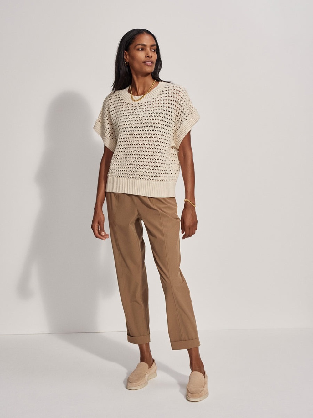 Varley | Julianna Knit Sweater | Birch | Medium
